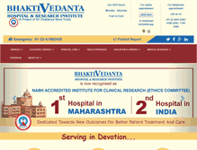 Tablet Screenshot of bhaktivedantahospital.com